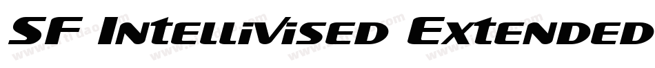 SF Intellivised Extended Italic字体转换